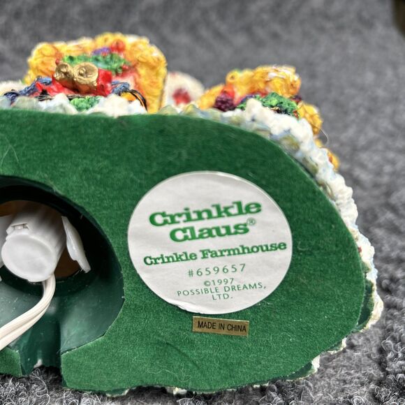Crinkle Claus Possible Dreams "Crinkle Farmhouse Santa 1997 #659657 Light Kit - Picture 6 of 12